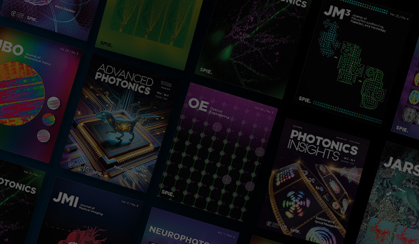 SPIE Journals arranged in a stack